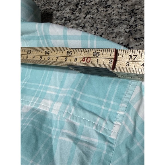 Peter Millar Women's LS Green Plaid Shirt Sz L Golf Pride Grips Logo - Picture 10 of 10